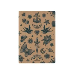Oberthur - Carnet souple - 148 x 210 mm - Papillon Tatoo