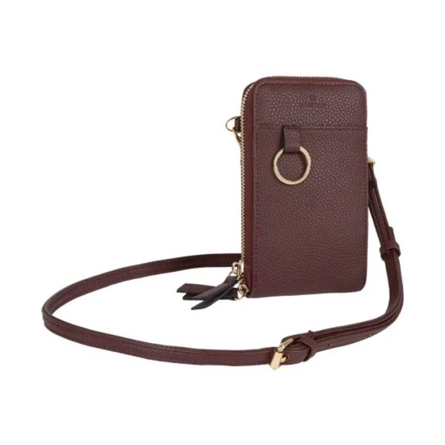 Oberthur - Sac téléphone Lady Bradford - bordeaux