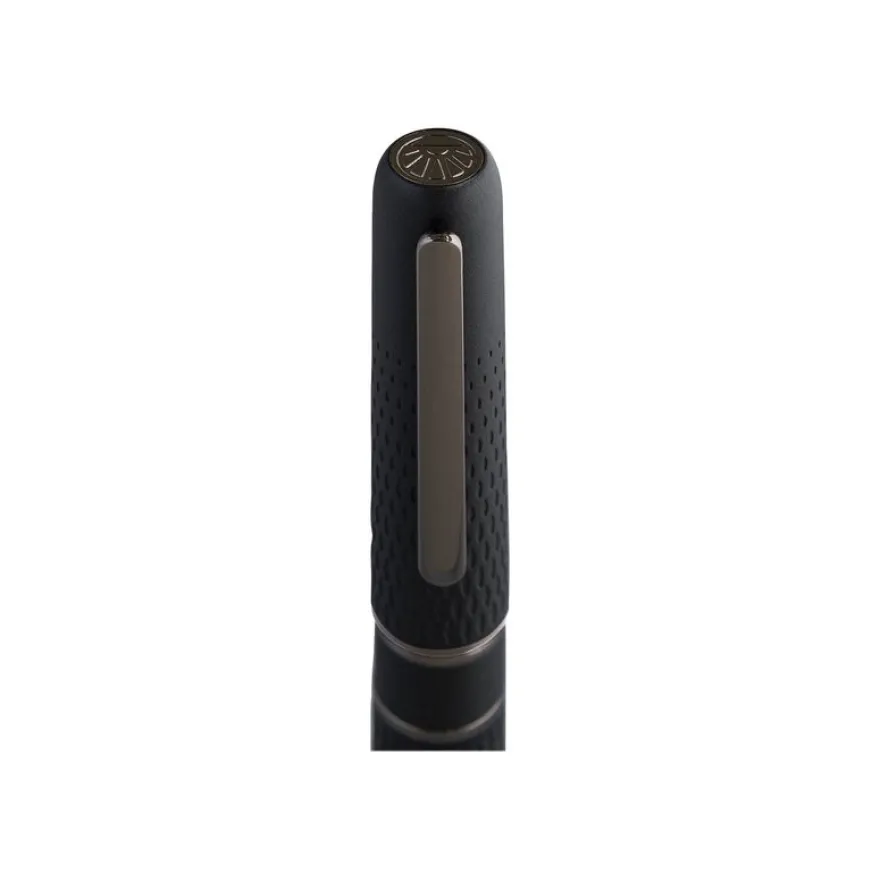 Oberthur Athènes - Stylo plume - noir/gun