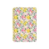 Oberthur Bali - Cahier de notes - fil-o - B6 (125 x 176 mm) - 100 feuilles / 200 pages - papier ivoire - doublé - floral - couverture jaune