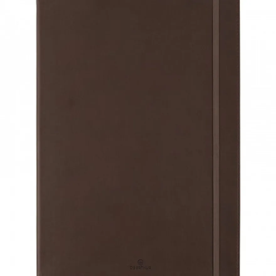 Oberthur Balthazar - Carnet de notes souple A4 - ligné - 200 pages - brun
