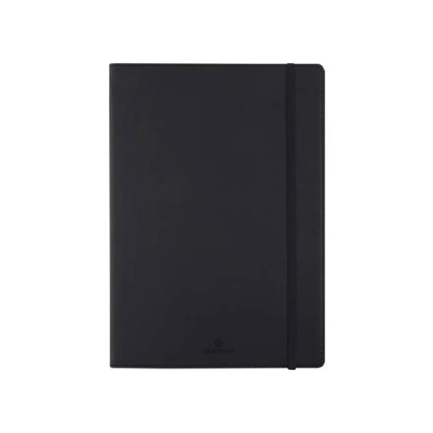 Oberthur Balthazar - Carnet de notes souple - A5 - uni - 200 pages - noir