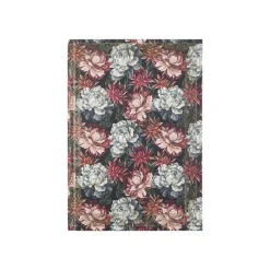 Oberthur Baroque - Cahier de notes - A5 (148 x 210 mm) - 100 feuilles / 200 pages - papier ivoire - doublé - fleurs - couverture rouge