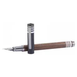 Oberthur Boston - Stylo plume - noyer