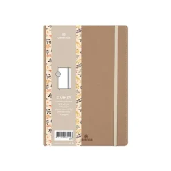 Oberthur Carmen - Carnet de notes souple - A5 - ligné - 200 pages - sable