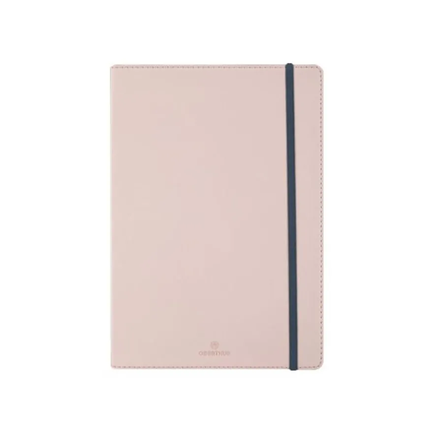 Oberthur Carmen - Carnet de notes rigide - A5 - ligné - 200 pages - blush