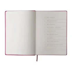 Oberthur Carmen - Carnet de notes rigide A5 - ligné - rose