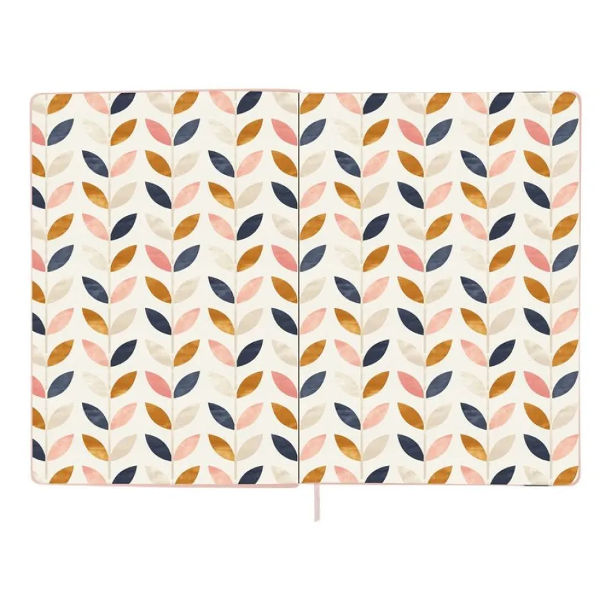 Oberthur Carmen - Carnet de notes souple A5 - uni - rose poudré
