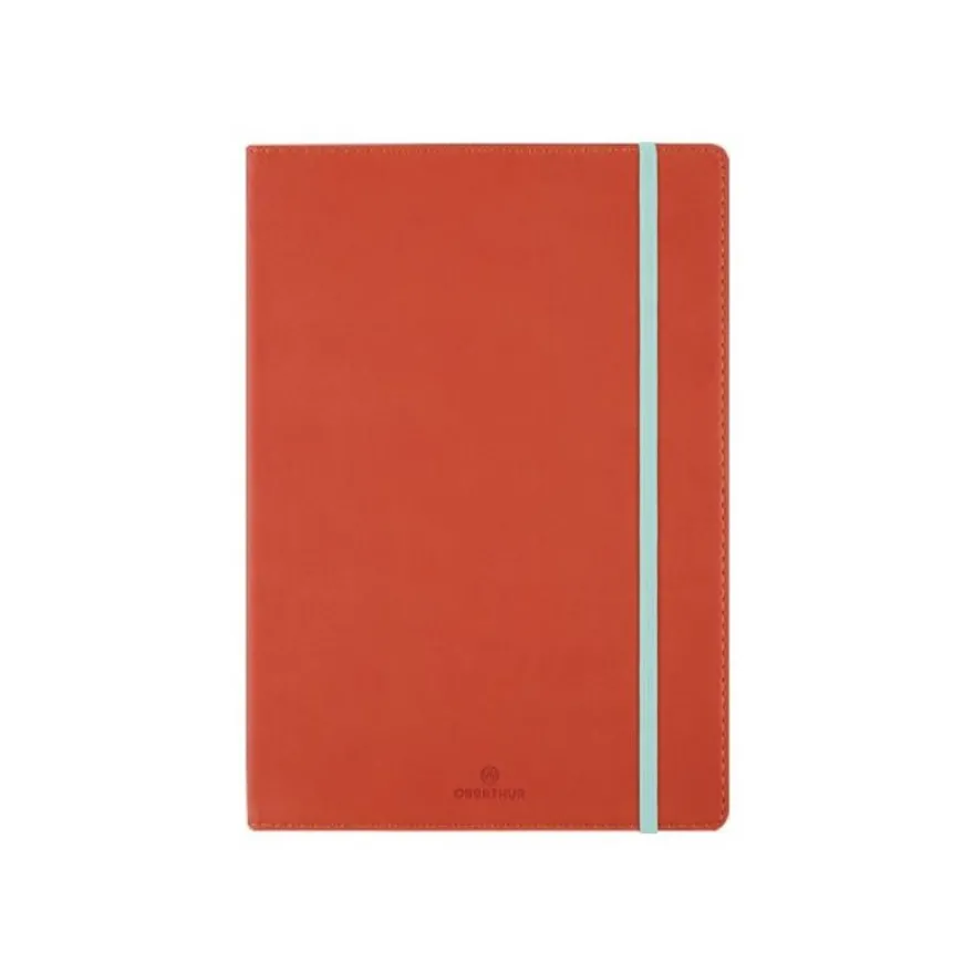 Oberthur Carmen - Carnet de notes souple - A5 - uni - 200 pages - corail