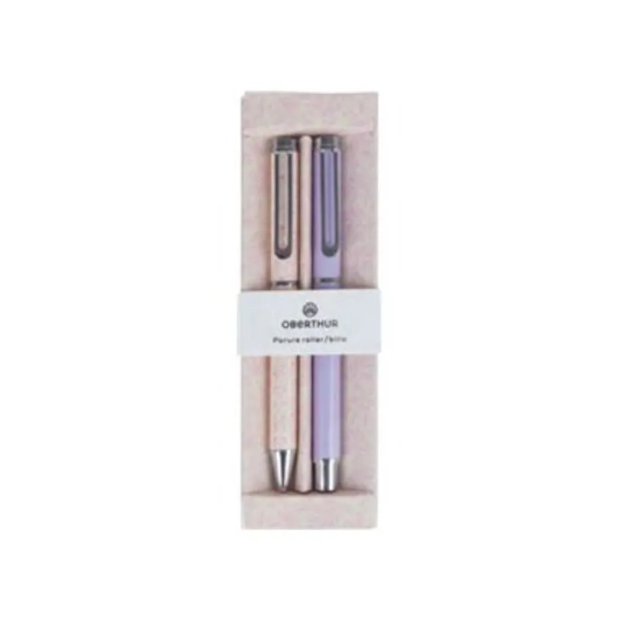 Oberthur Carmen - Stylo à bille et stylo roller - noir - rétractable