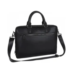 Oberthur Détroit - Sacoche slim pour ordinateur portable 15,6" - noir