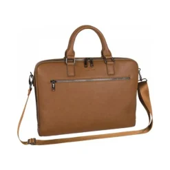 Oberthur Détroit - Sacoche slim pour ordinateur portable 15,6" - camel