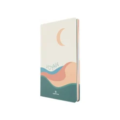 Oberthur Evasion - Cahier de notes - 130 x 210 mm - 100 feuilles / 200 pages - papier ivoire - doublé - voyage