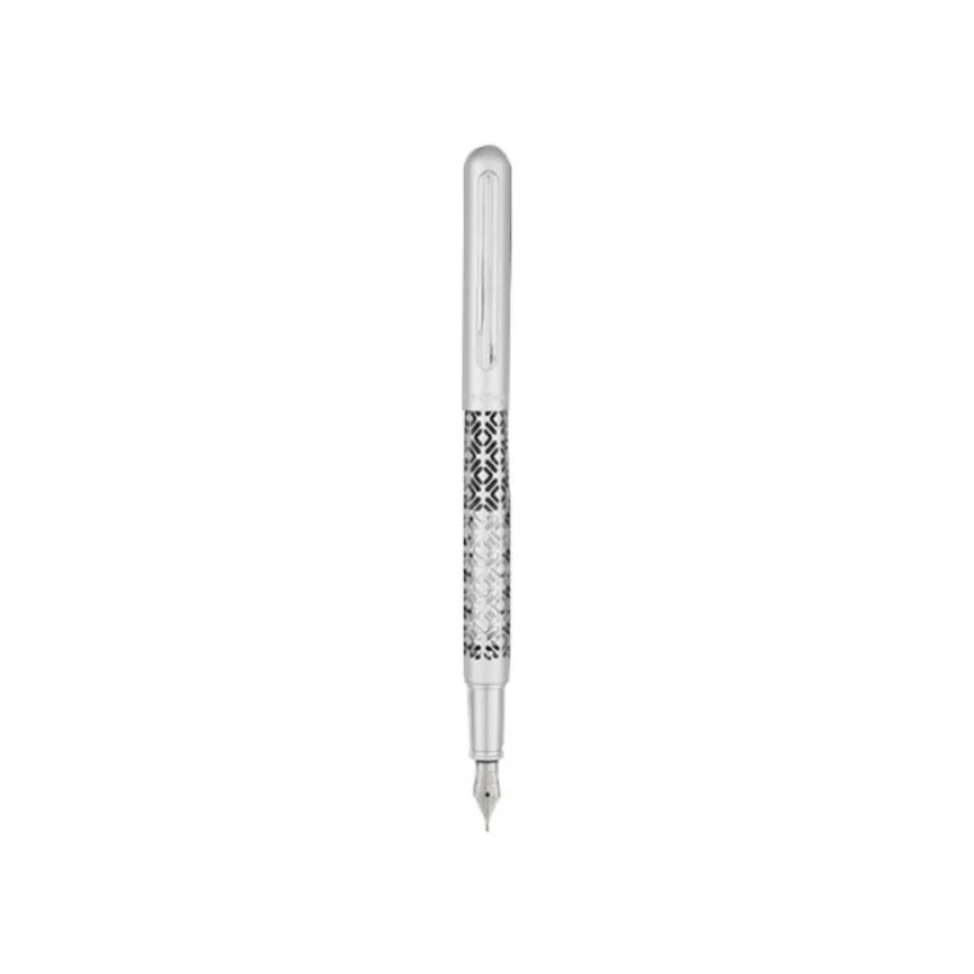 Oberthur Jaipur - Stylo plume - argent