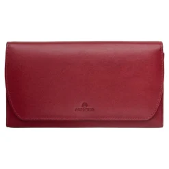 Oberthur London - Portefeuille compagnon cuir rouge
