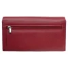 Oberthur London - Portefeuille compagnon cuir rouge
