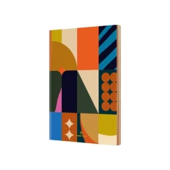 Oberthur Malaga - Carnet de notes souple - A5 - ligné - 200 pages - géométrique