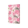 Oberthur Malaga - Carnet de notes souple - A5 - ligné - 200 pages - pivoines