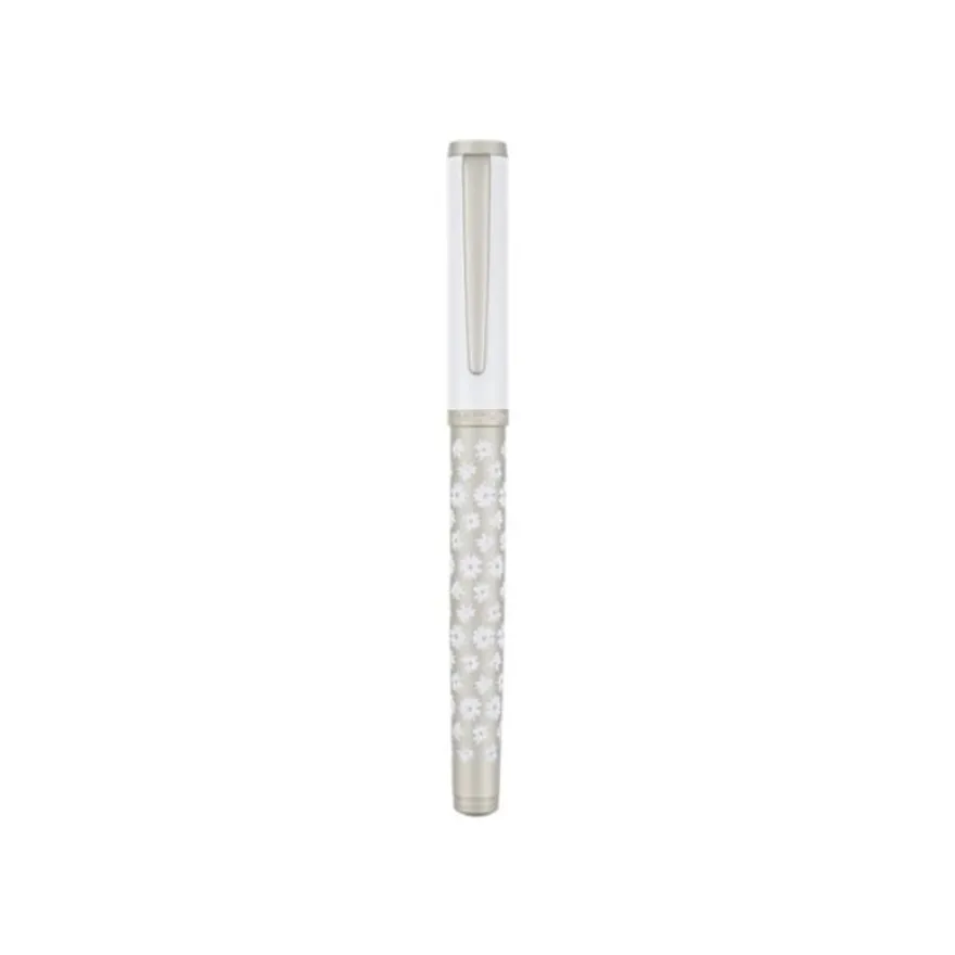 Oberthur Miraflores - Stylo plume - satin blanc