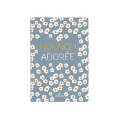 Oberthur Mots doux - Carnet de notes souple - A5 - ligné - 200 pages - nounou adorée