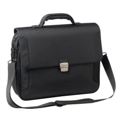 Oberthur Oklahoma - Cartable souple 3 soufflets - noir - 42 x 13 x 36 cm