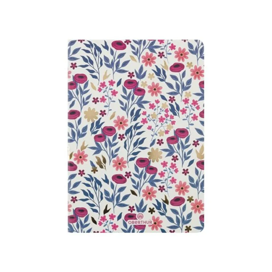Oberthur Salto - Carnet de notes souple - A6 - 128 pages - anémone
