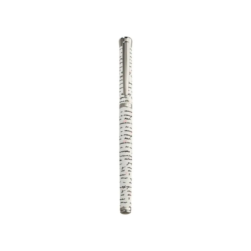 Oberthur Syllabe - Parure stylo à bille et sylo plume blanc
