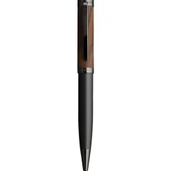 Oberthur Tandem - Stylo à bille bois de noyer / gris mat