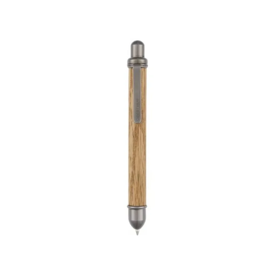 Oberthur Tolède - Mini stylo à bille poussoir - chêne