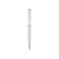 Oberthur Twist Miraflores - Stylo à bille - satin blanc