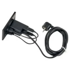 Obturateur d'alimentation VPAD pour caisson TOWER - 1 prise 220V + 2 prises USB - blanc