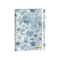 Online - Bullet journal A5 - 72 pages - blue flowers