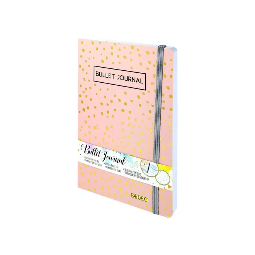 Online - Bullet journal A5 - 72 pages - spotlights rose
