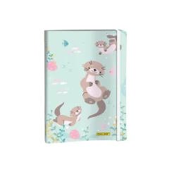 ONLINE - Carnet à puce - A5 - 72 feuilles / 144 pages - pointillé - otter - bleu - carton plat