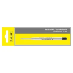 Online - Recharge de stylo bille noir - pointe moyenne