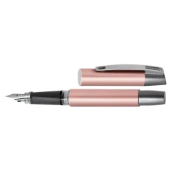 Online Campus - Stylo plume rose doré métallique
