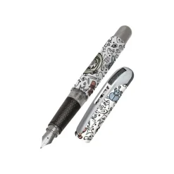 ONLINE College - Stylo plume - angry animals - bleu - 0.5 mm - pointe moyenne