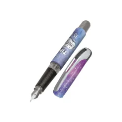 ONLINE College - Stylo plume - time for miracles - bleu - 0.5 mm - pointe moyenne