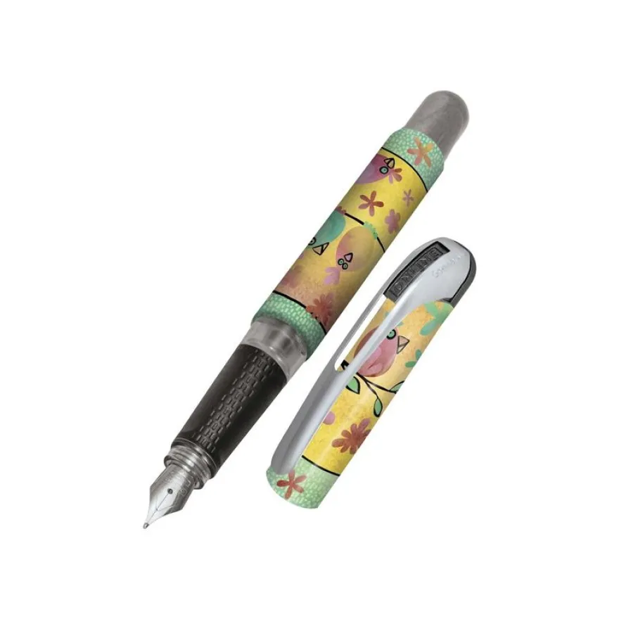 ONLINE College - Stylo plume - chicken paradise - bleu - 0.5 mm - moyen