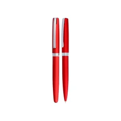 Online Eleganza - Parure stylo à bille/stylo plume - rouge satin