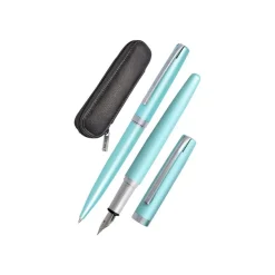 Online Eleganza - Parure stylo à bille/stylo plume - turquoise satin