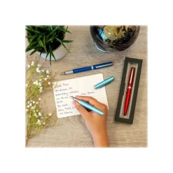 Online Eleganza - Stylo plume - turquoise satin