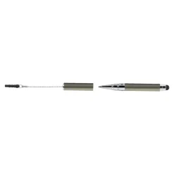 ONLINE i-charm - Stylo à bille - encre bleue - moyen - corps métal gris