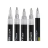 ONLINE Lettering Set - 5 stylos-pinceaux différents, feutres fins et jeu de marqueurs - non permanent - argent