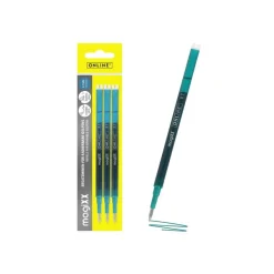 ONLINE magiXX - 3 Recharges pour roller effaçable - turquoise - 0.7 mm