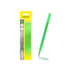 ONLINE magiXX - 3 Recharges pour roller effaçable - vert - 0.7 mm