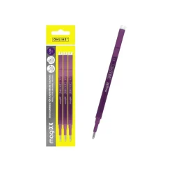 Online magiXX - Pack de 3 recharges - non permanent - pourpre - encre gel - 0.7 mm