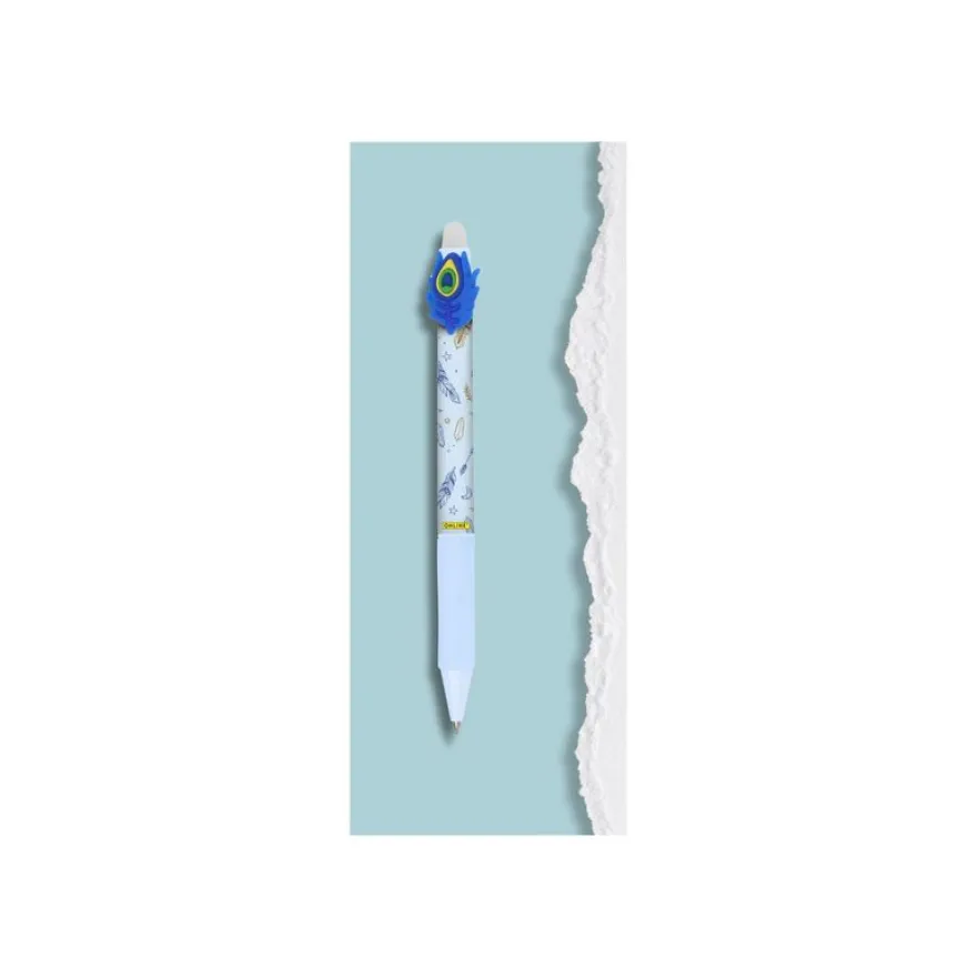 ONLINE magiXX Fun - Roller effacçable - plume - bleu - 0.7 mm