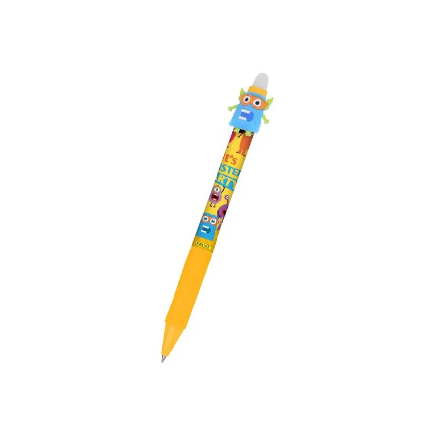 ONLINE magiXX Fun - Roller effacçable - monster yellow - bleu - 0.7 mm