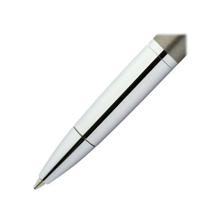 Online Piccolo - Stylo à bille gris métallique - encre bleue